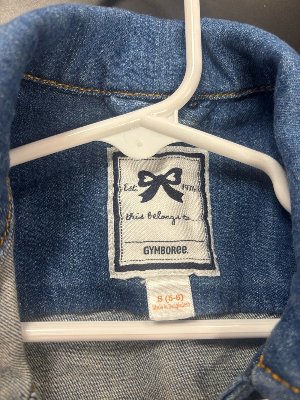Gymboree Girls Blue Denim Vest with Button Front